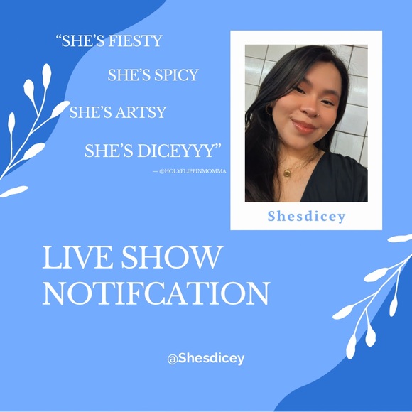 various Other - Shesdicey Going Live!! Clothing Live Show Notification Listing